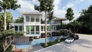A Modern House in Manila, House Exterior: Montfort