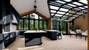 Kitchen Interior: Montpas-Lin