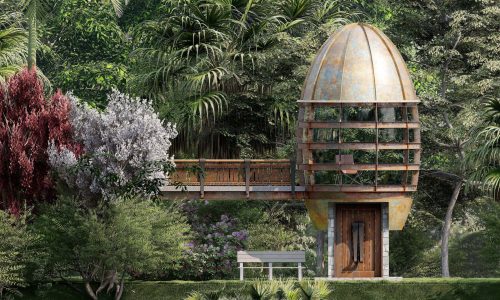 Detail of Mangrove Park or the Meditation Pod